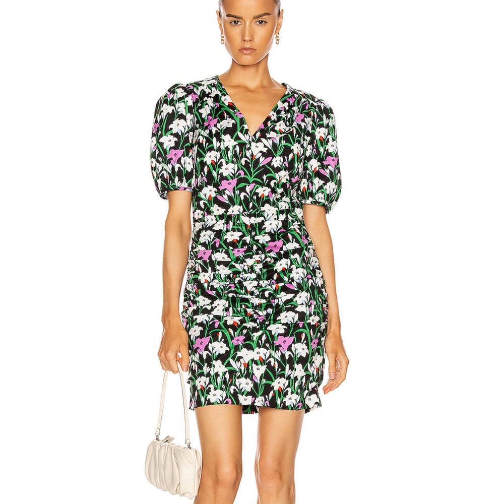 Veronica Beard Janis Ruched Skirt Minidress